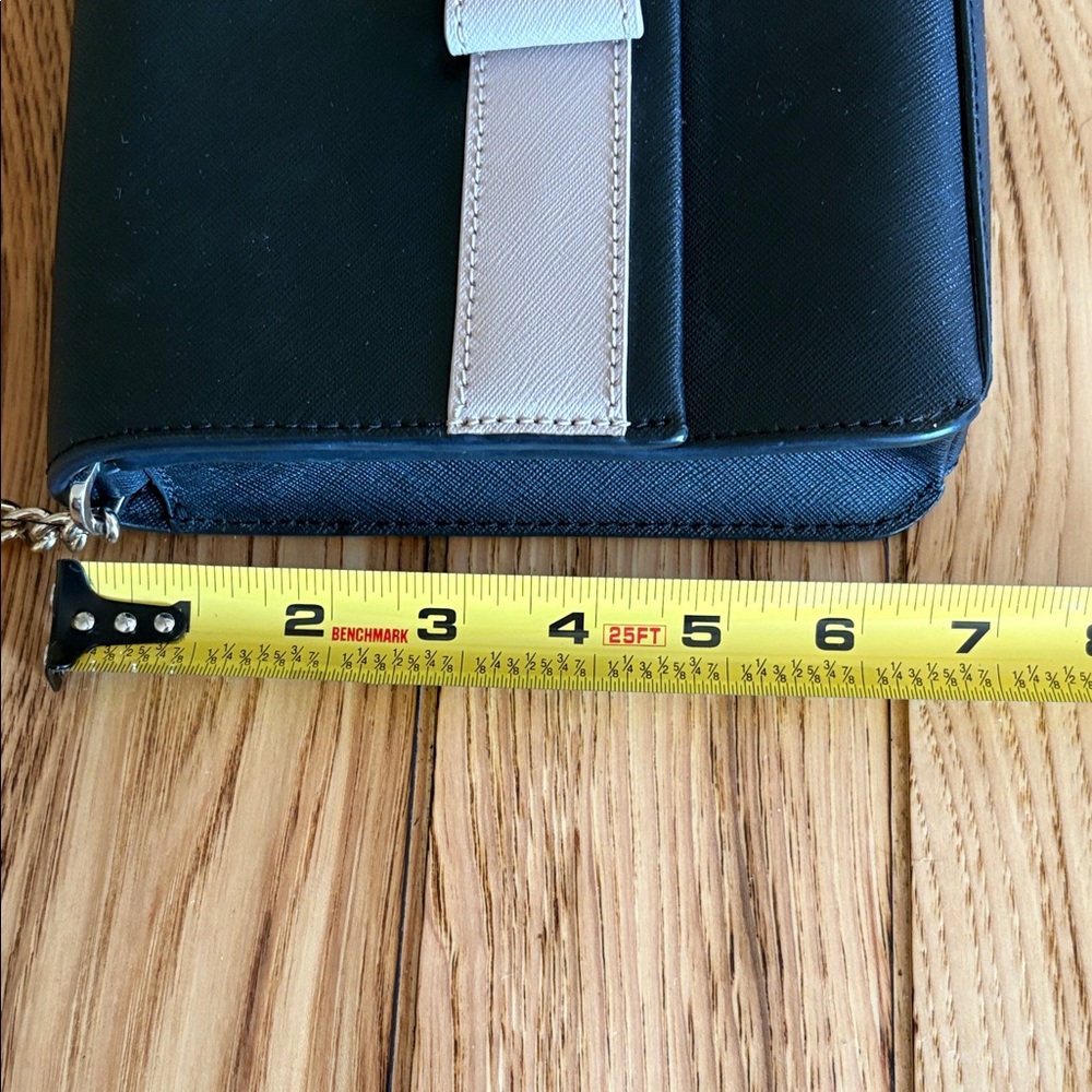 Kate Spade Black and Cream Shoulder Bag with Bow - Picture 8 of 9